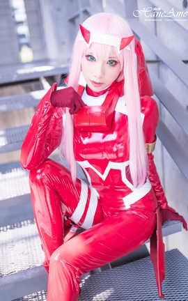 HaneAme겨-Zero Two-Red unifrom